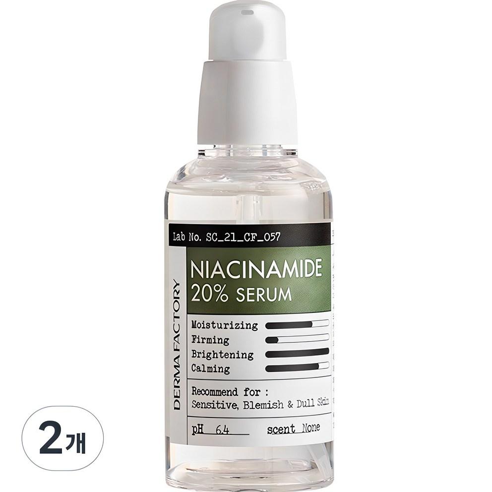 Derma Factory Niacinamide 20% Serum 80ml, 2pcs