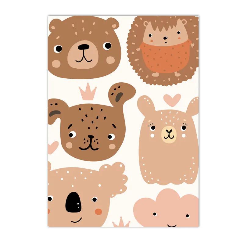 Boho Rainbow Cloud Moon Sun Heart Posters and Prints Nordic Nursery Wall Art Pictures Baby Kids Room Home Decor Canvas Painting