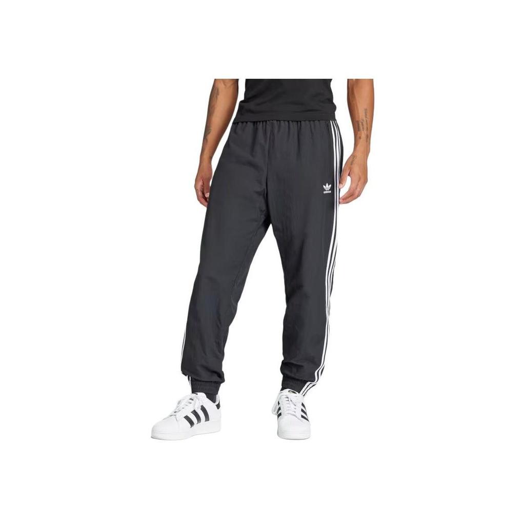 Adidas Originals Adicolor Woven Firebird Regular Fit Tapered Leg 3-Stripes Zipped Pocket Elastic Cuff Track Pants Men Black IT2501