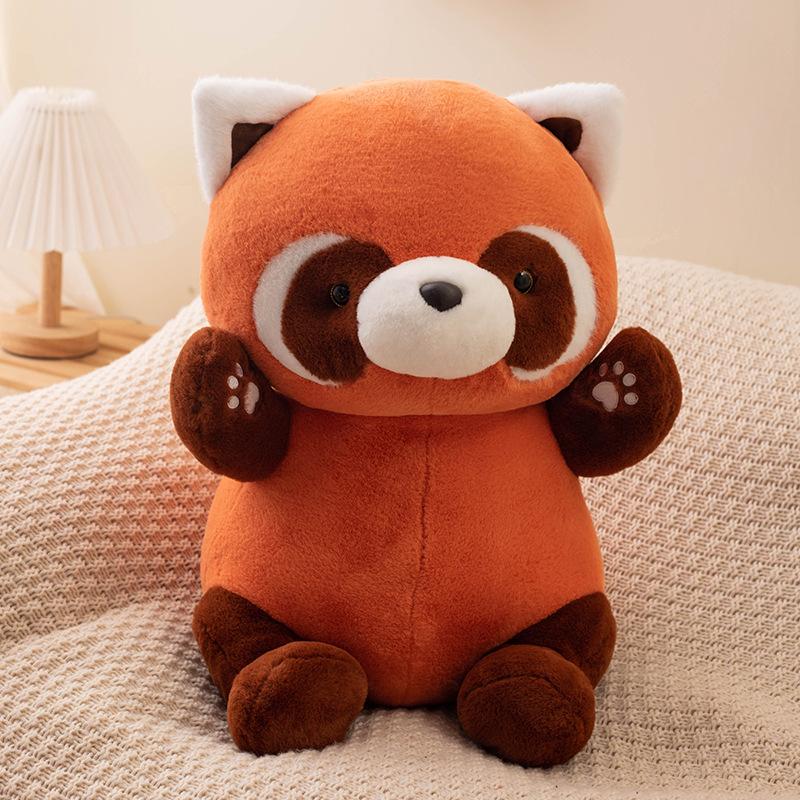 Cartoon Giant Panda Raccoon Plush Toys Cute Forest Animal Soft Cute Doll Holiday Gift Doll