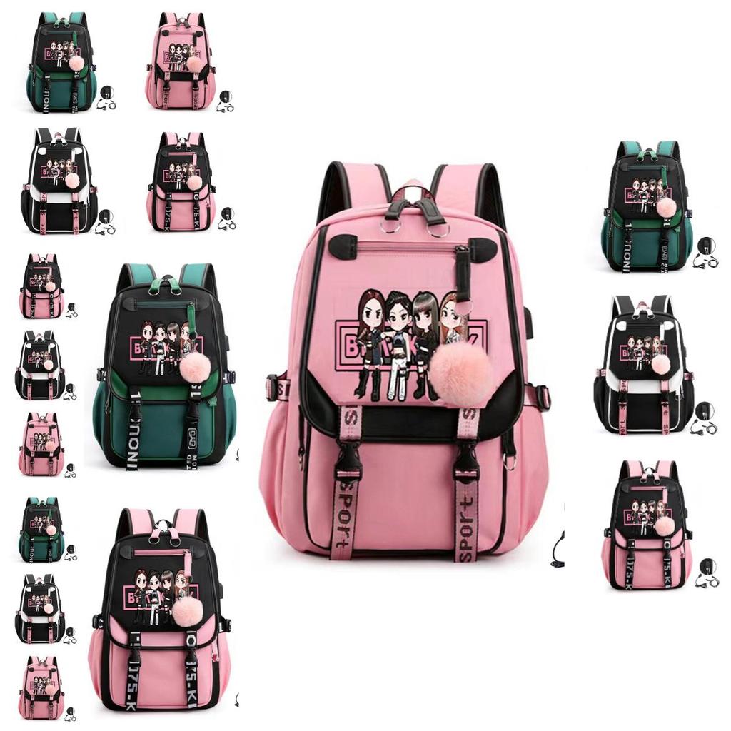 Koreanische Girlgroup Park Caiying Lisa Jin Zhixiu Gleicher Stil Sternenhimmel Rucksack Oxford-Stoff 20-35l