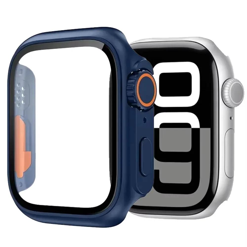 Tempered Glass+Cover For Apple Watch 11 10 46mm 42mm Ultra 3/2 49mm Screen Protector Case iWatch Series 9 8 7 6 5SE 45mm 44 40mm