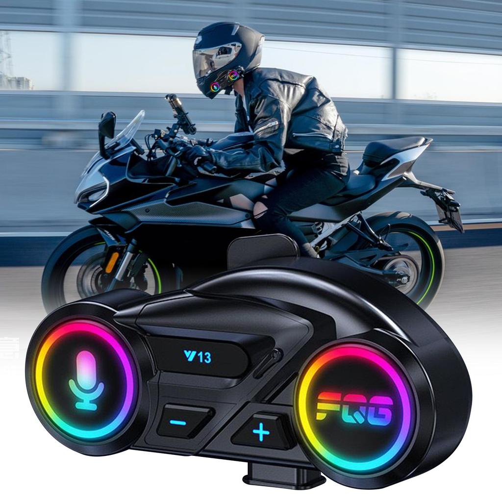 Helmet Headset Wireless Motorcycle Helmet With Speakers Noise Reduction Waterproof 800mAh Earbuds For Skiing Racing Touring