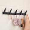 Tuqiu Black Dolphine Bathroom Robe Hook Wall Hooks Aluminum Kitchen Towel Hook  Black Key Hat Bag Hanger Holder Clothes Hook