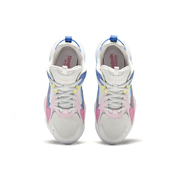 Reebok Royal Turbo Impulse Simple Versatile Shock Absorbing Breathable Low Top Casual Shoes Women sneaker White Blue Pink EH0233