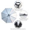 Double-layer Windproof Fishing Umbrella Hat Waterproof Head Umbrella Hat Umbrella Cap  Unisex
