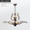 Candle  Crystal Chandelier Vintage Candle Led Pendant Light Room Decor Ceiling Hanging Light for Living Room