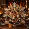 Funkelndes Edelstein-Kunstprojekt Weihnachts-Faux-Perlen-Malerei Sonnenfänger-Set, Acryl-Schneeflockenförmige Platte mit Spitze Kreatives Geschenk für Frauen Kante, 3D