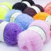 4 Pcs Colorful Polyester Eyelash Yarn Set - Fuzzy Craft Yarn for Crochet DIY Hand Knitting Supplies, Bulk 14.1oz