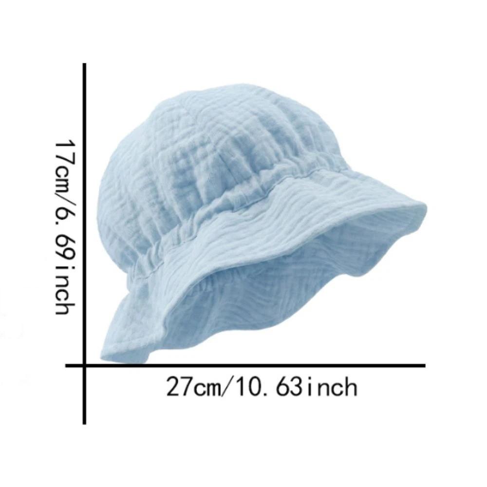 Breathable Gauze Muslin Baby Summer Hat Soft Edge Children Panama Cap Kids Sun Hat  Summer Season