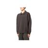 Fear of God Essentials Knit Long-Sleeve Polo Off Black Men Tops 192BT222180F