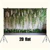 2D Floral Wisteria Wall Backdrop with Green Leaves Party Photography Background Cloth