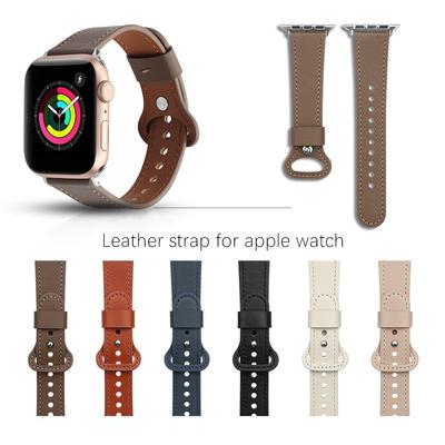 Fashion Thin Leather Band for Apple Watch 9 8 41 45mm 38 42mm 40 44mm 45 49mm Pin Watch Band for iWatch Series Ultra 6 5 4 3 2 1 SE Replacement Strap