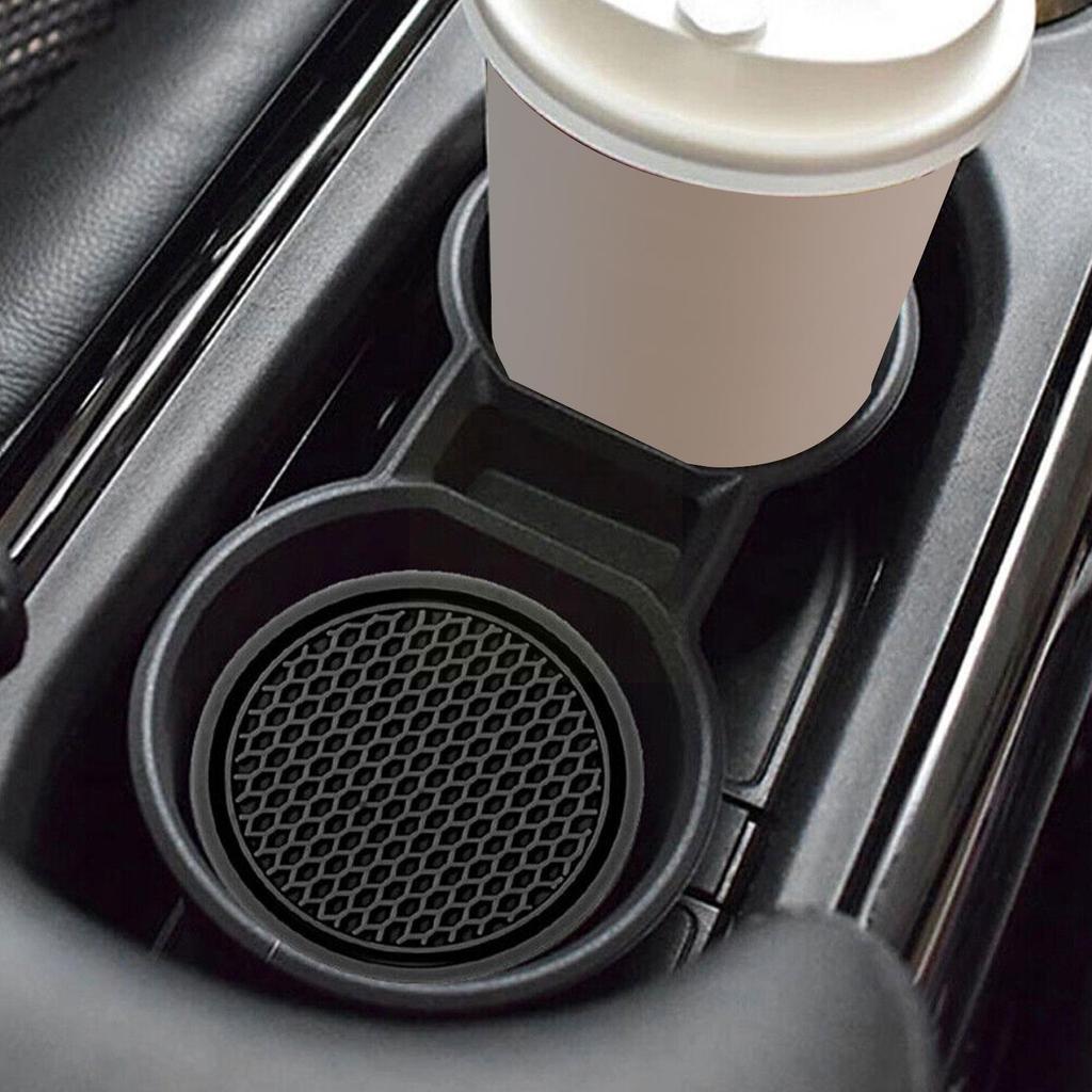 Car Cup Holder Coaster Drink Mat Decoration for Kitchen Bedroom Trucks Black
