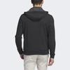 Adidas Go-To Quarter-Zip Hoodie Solid Color Logo Long Sleeve Hooded Sweatshirt Men Hoodies Black II7845