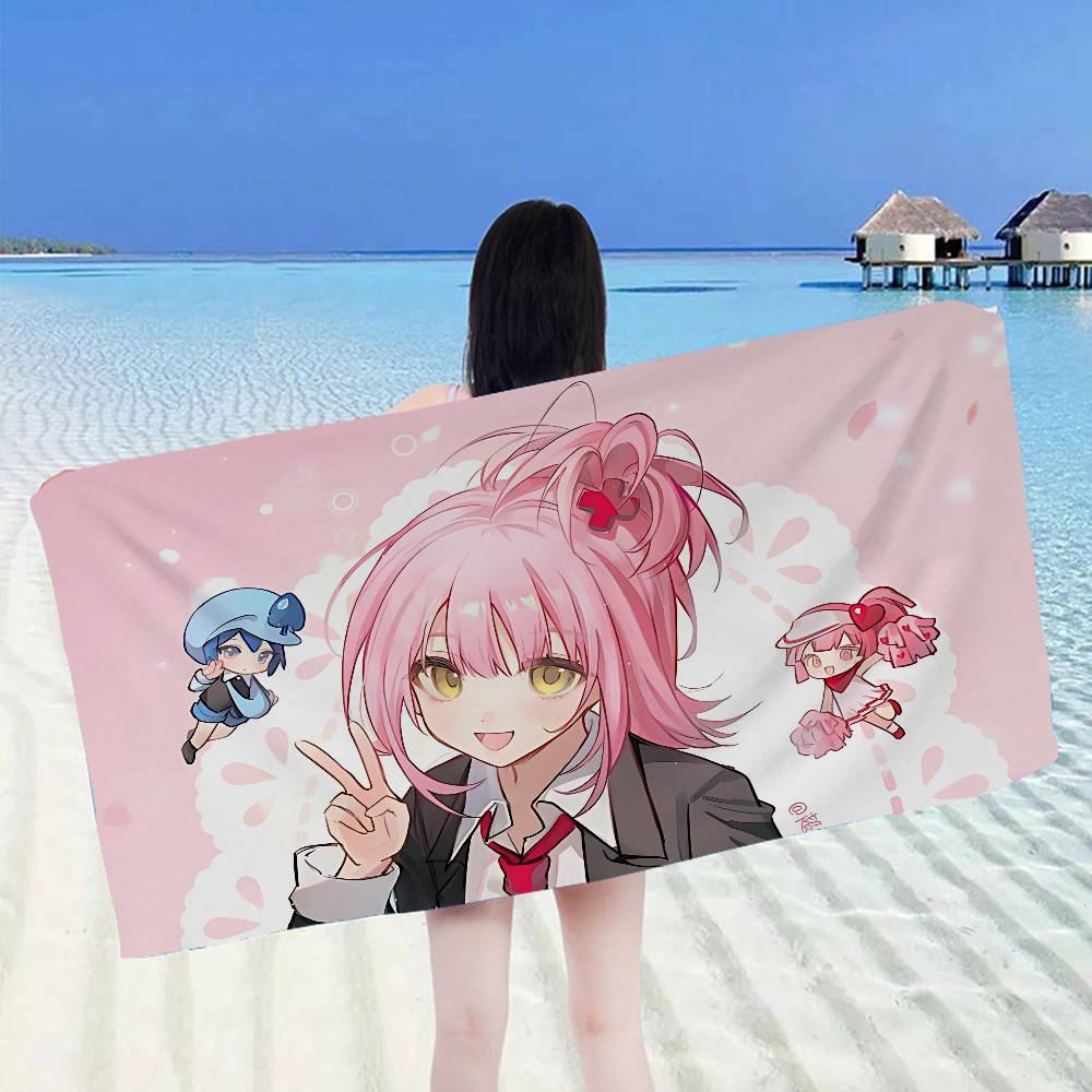 Shugo Chara Japan Anime Anime Beach Swimming Towel Soft Absorbent Washcloth Children's Gifts for Kids Travel Camping Gym