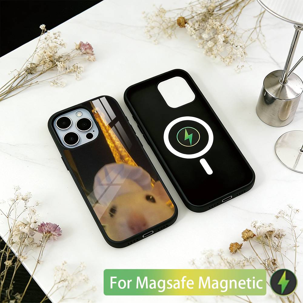 Funny Cute Hamster Phone Case For iPhone17,16,15,14,13,12,11 Plus,Pro Magnetic For Magsafe Wireless Charging