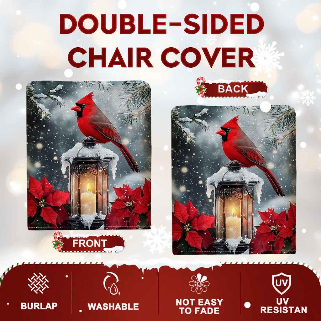 2/4/6pcs/set 45x55cm Christmas cardinal Chair Cover Table Decoration Dining Seat Chair Covers Dining Room Bar Party Banquate
