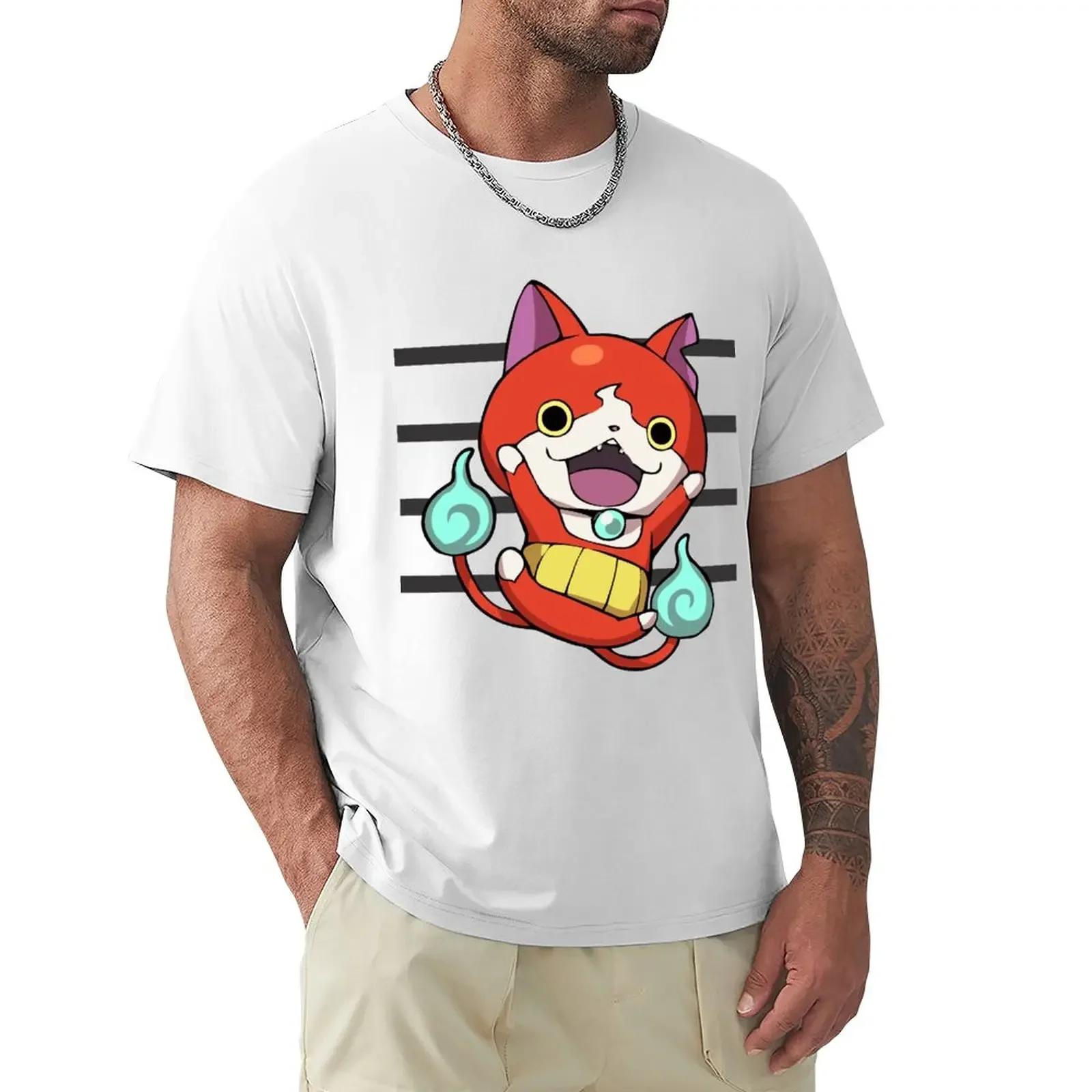 

Yokai Watch : Jibanyan 2 T-Shirt funnys customs t shirts for men cotton - Men s Summer Cotton Graphic Tee 5XL різнокольоровий