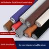 Selbstklebender Dicker Stretch-Wildlederstoff Hochelastisches Beflocktes Polstermaterial für Auto-Innenraum Himmel Sofa-Reparatur DIY-Dekor