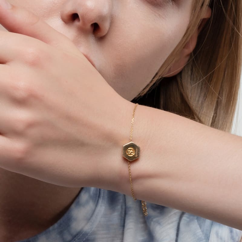 

MOI studio #HEXAGON Bracelet_03 SILVER_ONE