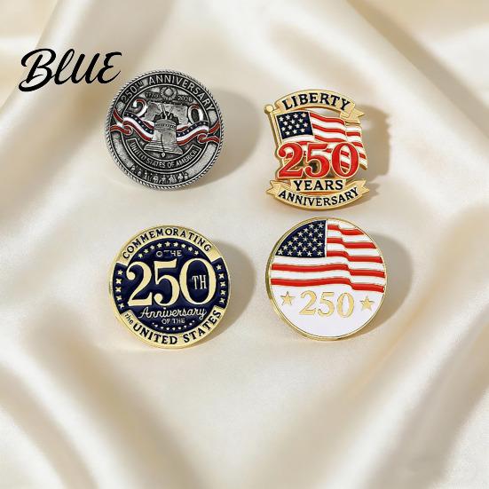 Multi-design Patriotic Pins 2026 Brooch Commemorating 250th US Anniversary Alloy