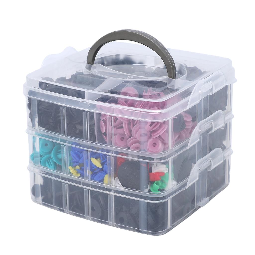 725PCS Car Push Retainer Clips Auto Fasteners Assortment with Cable Ties and Fasteners Remover 725pcs (680+45