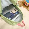 Colored Middle School Student Schoolbag Women's Campus Backpack Large Capacity Travel Backpack