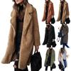 Jacket Ladies Women Long Teddy Bear Cardigan Coat Faux Fur Winter Outwear Warm