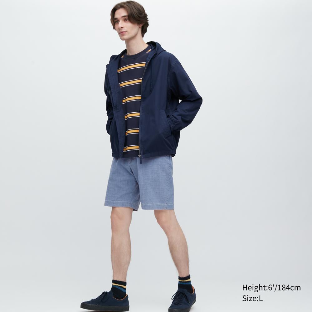 

UNIQLO Эластичные легкие короткие брюки из шамбре