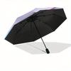 Frozen Queen Elsa Automatic Open/CloseUmbrella-CuteUmbrella with Cute Design, Portable 3-Fold Compact Umbrella for Men & Women, Valentine's