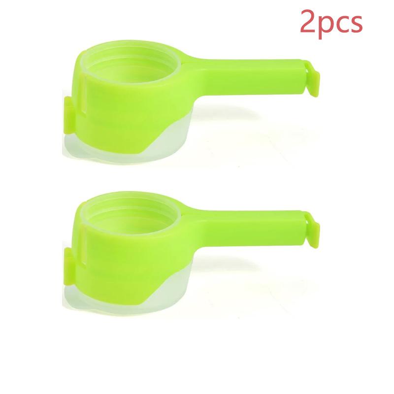 Food Preserving Bag Closure Clip Oat Dispense Spout Snack Bag Clip Moisture Seal Clip Fresh Keeping Sealer Clamp Kitchen Gadget