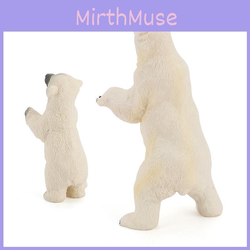 Standing Polar Bear Animal Miniature Pvc Figurines Set With Static Models For Home Decor And Collectors