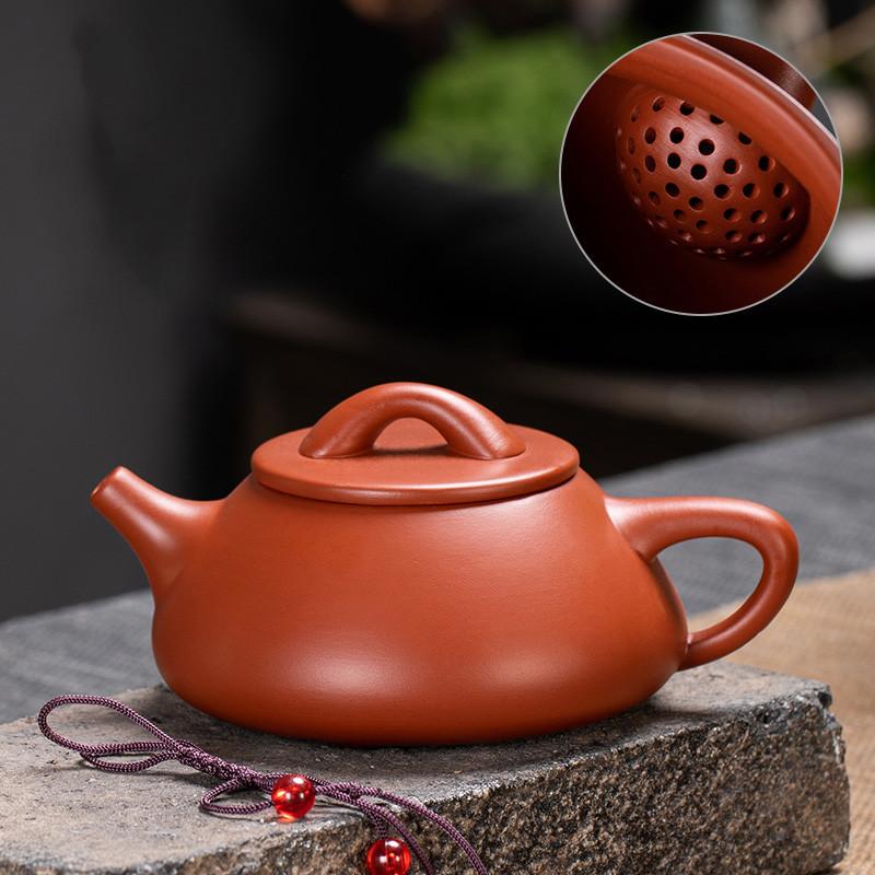 Traditional Purple Clay Teapot Dahongpao Ball Hole Filter Tea Infuser Raw Ore Zisha Tea Set Household Beauty Xishi Teapot