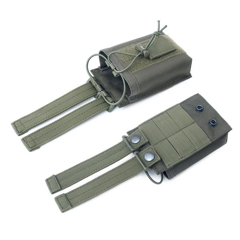 Tactical Radio Holder Molle Radio Pouch Case Heavy Duty Radios Holster Bag for Two Ways Walkie Talkies Baofeng Hunting Equipment