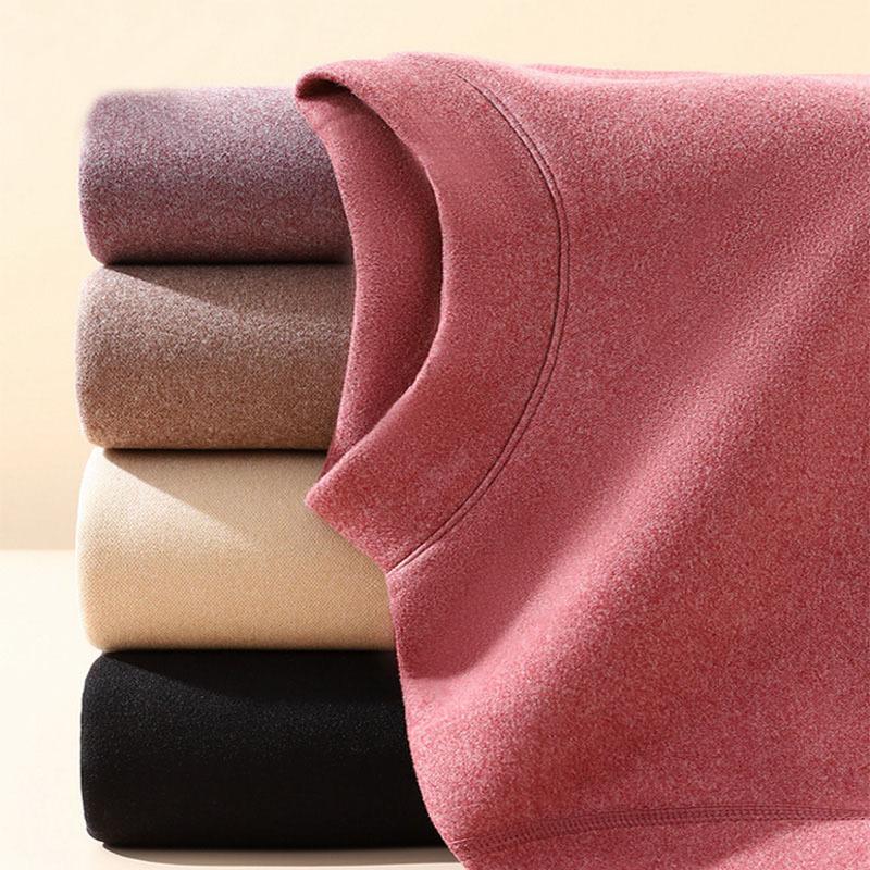 Winter Women's Set Ultra Thick Thermal Underwear Women Stand Collar Seamless Warm Lingerie  Long Sleeve Bottoming Thermal Clothing Sets