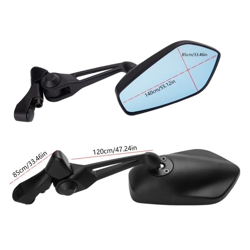 Aluminum Side Glass Wide Angles Glass Glass Modern Designings Side Glass Motorcycle Modification Part Suitable for UQI