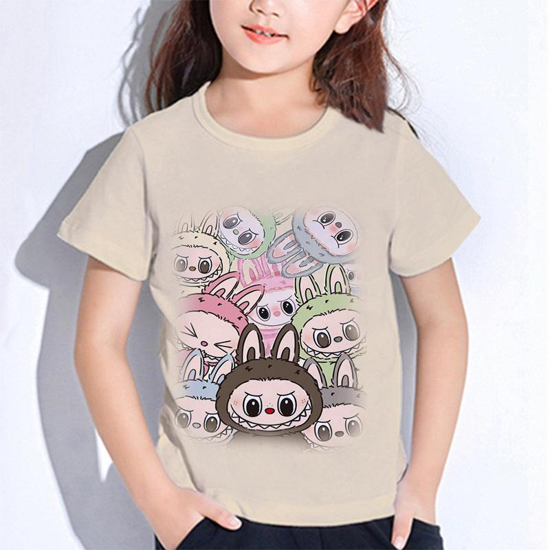 Monster Elf Cartoon Graphic Printed T-shirt Kids and Women Tees Top Summer Casual Men's Unisex Short Sleeve Clothing