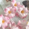 10 Pcs Artificial Faux Silk Phalaenopsis Flower Heads Fake Orchid Head for Wedding Floral Bouquet Decor DIY Craft Making