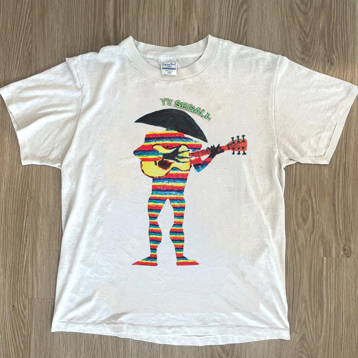 Vintage Ty Segall - Solo Acoustic Tour White S to 5XL Concert Shirt VK399 XXXL