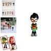 Vibrant Teen Titans Go Figure Set Featuring Robin Raven Beast Boy Starfire Collectibles