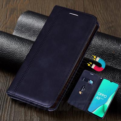 Fashion Magnetic Leather Wallet Case For OPPO A9 A5 A31 2020 A52 A92 A1K Realme C1 C2 C3 3 5 5S 5i 6i 6 Pro Reno 2 Z 2Z Soft Silicon Flip Cover Funda