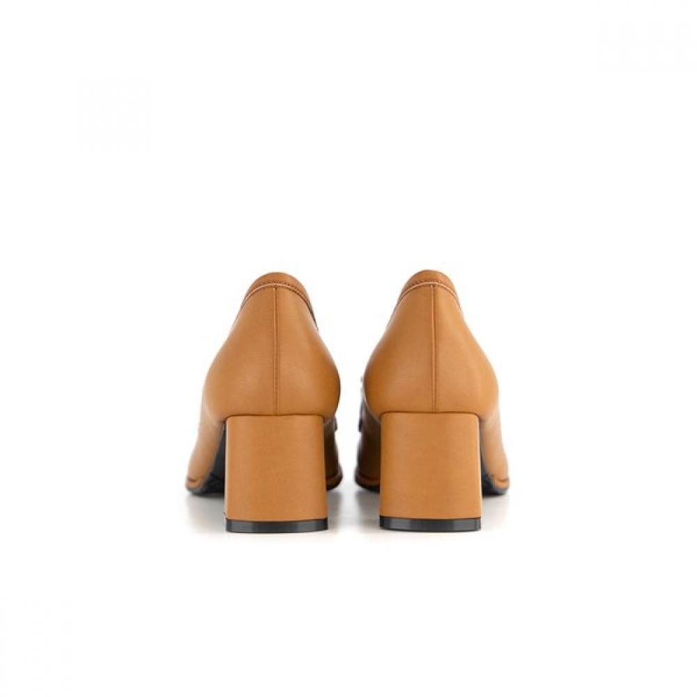 Daks Women S ShoeS 5cm Round Toe Buckle Loafer Dlf515ka34  Camel 