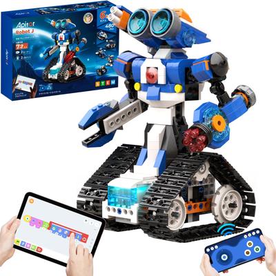 Apitor Robot J תכנות רובוט STEM בניין חינוכי שלט רחוק חינוך מוקדם לבית ספר יסודי Scratch רדיו מבוקר חינוכי