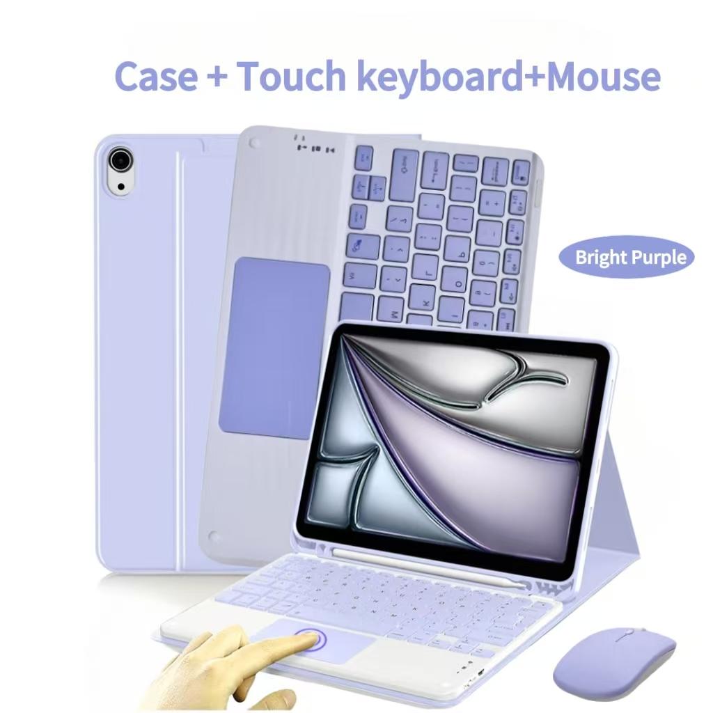 Case For iPad Air 11-inch (M4),For iPad Air 11-inch (A3459 A3460 A3463) Detachable Keyboard Case with Pen Holder