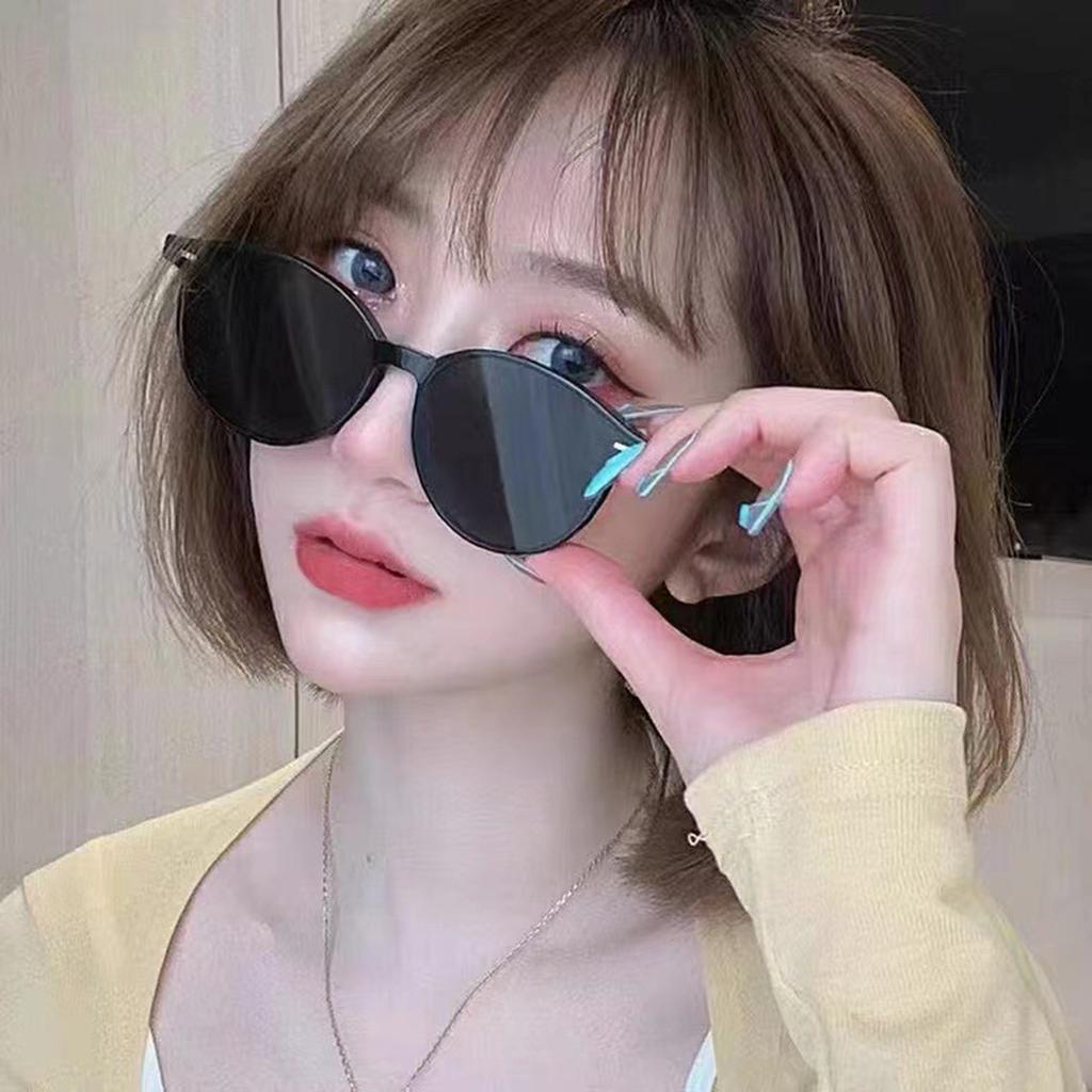 Women Sunglasses Korean Retro No Degree Myopia Anti-blue Radiation Glasses New Sunglasses, Net Red Fashion Lens, Unisex Sunglasses