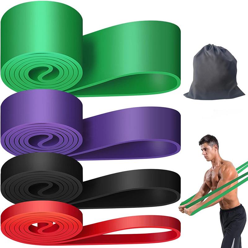 GPPNKC Indoor Fitness Resistance Bands Set with Door Anchor for Pull-Up Assistance