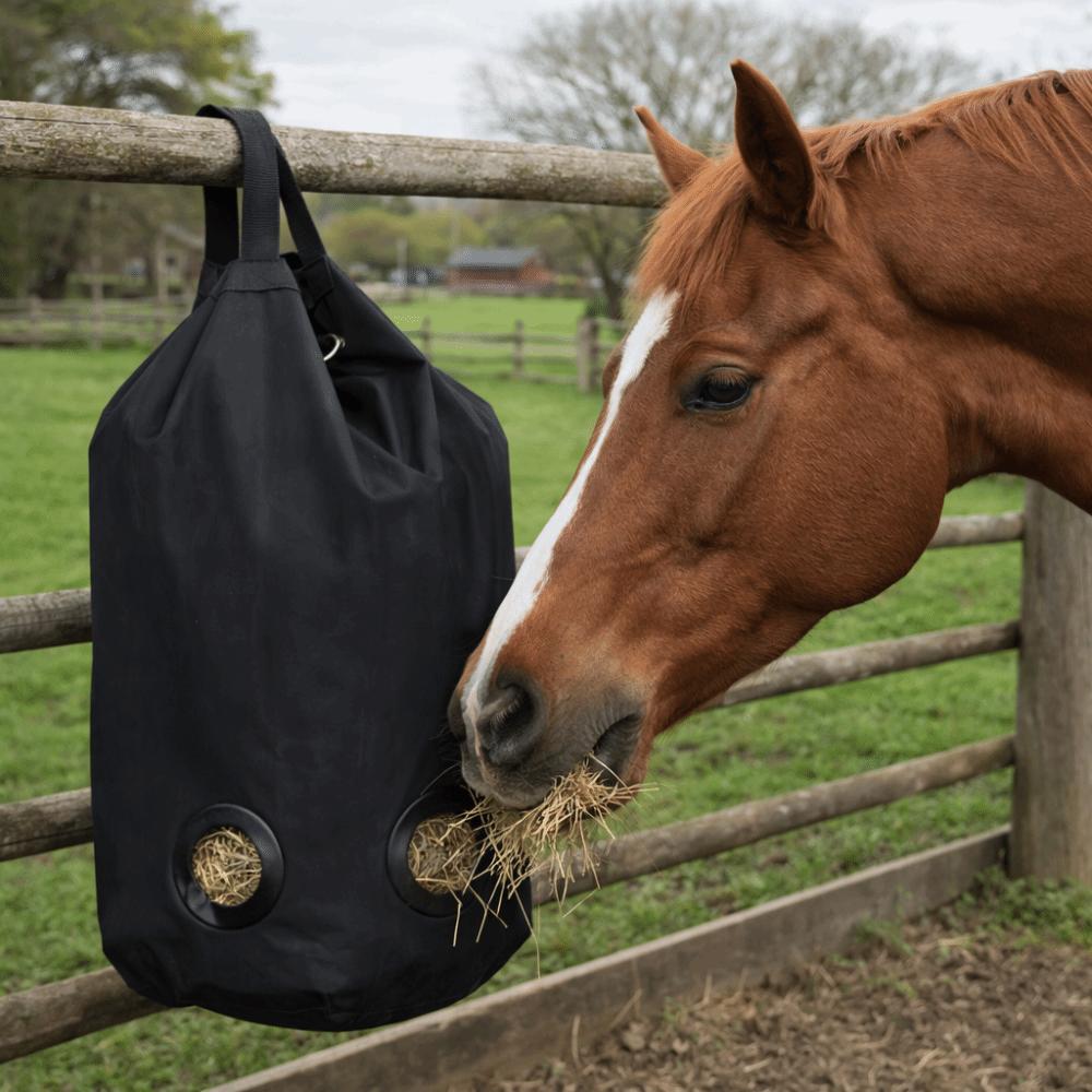 Portable Large Capacity Hay Storage Bag Waterproof Moisture-proof Horse Hay Bag Oxford Cloth Breathable Hay Feed Bag Stables Use
