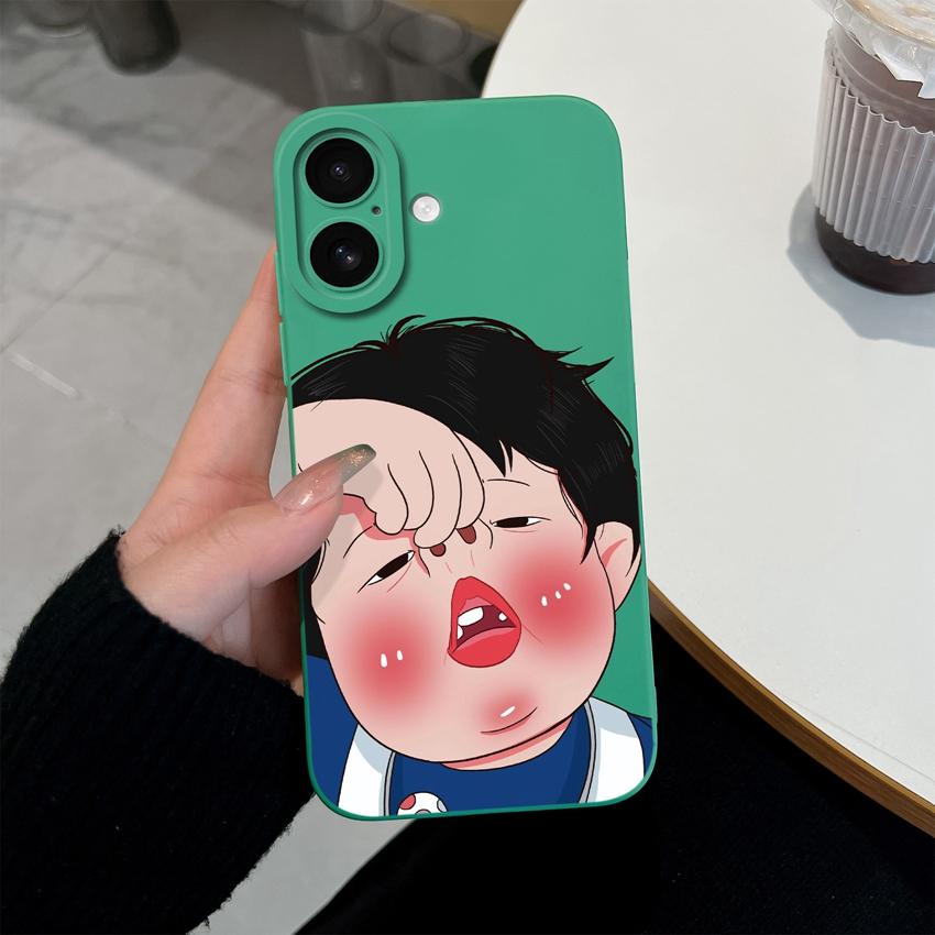 Suitable For iPhone 17 Air Pro Max Phone Case Cute Face Mask Dog Pattern Screen Protector Fashion Shell For iPhone Shockproof Silicone Soft Back Cover