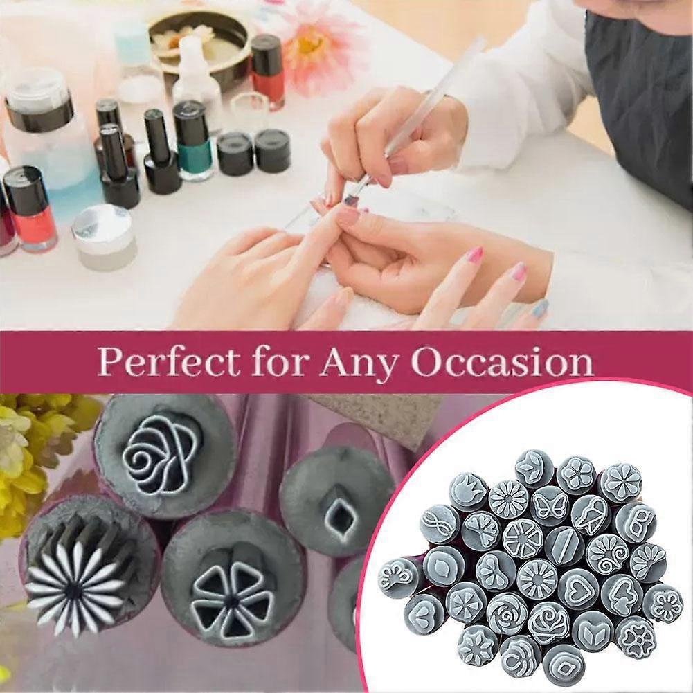 Nail Art Stamp Pen Set 75 Pcs Detachable Heads for Creative DIY Nail Design Easy To Use Durable Professional Salon Quality